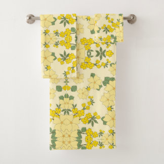 Beau art floral jaune