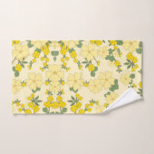 Beau art floral jaune (Serviette à main)