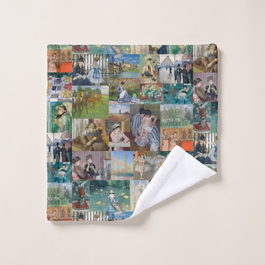 Beau Art Impressionniste Élégant (Gant de toilette)