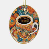 Beau Art Moderne Coffee Cup Ornement (Droite)