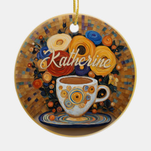 Beau Art Moderne Coffee Cup Ornement