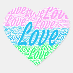 Beau autocollant Coeur