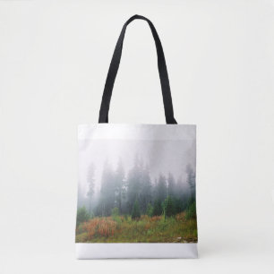 Beau Automne Matin Forrest Sac fourre-tout photo