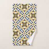 💙 💛 Beau Azulejos bleu et jaune (Serviette à main)