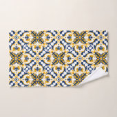 💙 💛 Beau Azulejos bleu et jaune (Serviette à main)