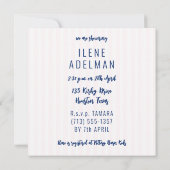 Beau Baby shower Modèle d'invitation (Dos)