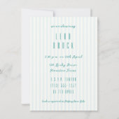 Beau Baby shower Modèle d'invitation (Dos)