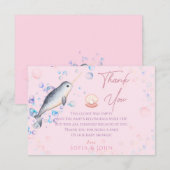 Beau bébé océan Narwhal & bulles Merci Car (Devant / Derrière)