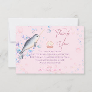 Beau bébé océan Narwhal & bulles Merci Car