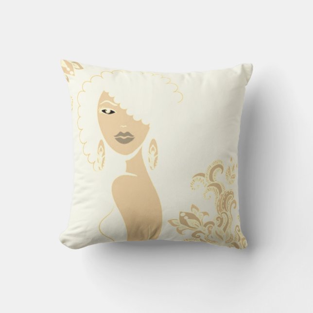 Beau Beige et Bleu 2 Coussins (Recto)
