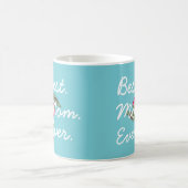 Beau Bleu Meilleure Maman Jamais Mug (Centre)