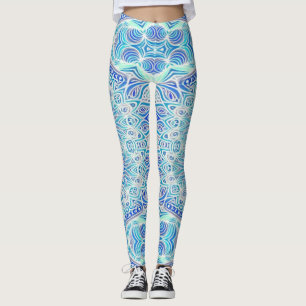 Beau bleu tendance "Ratti_Creative_Arts" Legging
