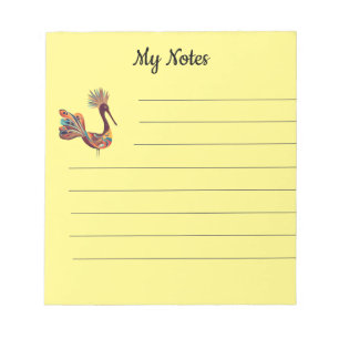 Beau bloc-notes pour oiseaux imaginaires