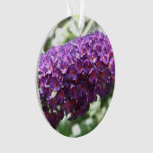Beau Bouddleia violet fleurs Ornement acrylique (devant)