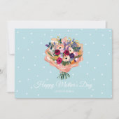Beau bouquet de fleurs Carte de fête des mères (Devant)
