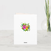 Beau bouquet de fleurs colorées (Dos)