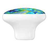 Beau bouton de porte en céramique pour aquarelle (Côté)