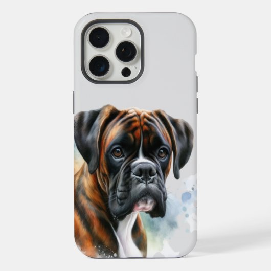 Beau Boxer en Aquarelle (Verso)