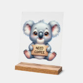 Beau bureau besoin de café koala ours (Angle)