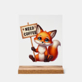 Beau bureau besoin de café renard (Recto)