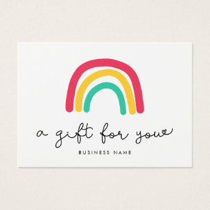 Beau cadeau en arc-en-ciel blanc