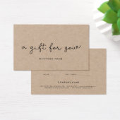 Beau cadeau en papier blanc kraft (Bureau)