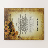 Beau cadre Vintage Serenity Puzzle de prière (Horizontal)