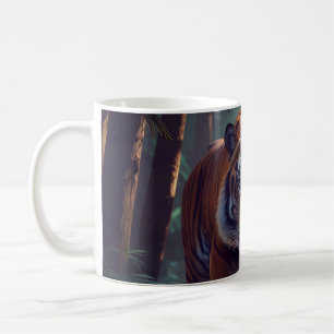 Beau café tigre ou tasse de thé