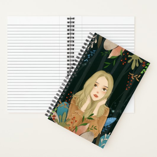 Beau Cahier d'Illustration de Fille (À l'intérieur)