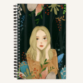 Beau Cahier d'Illustration de Fille (Recto)