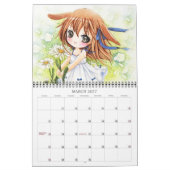 Beau calendrier 2013 de filles de chibi d'anime (Mar 2027)