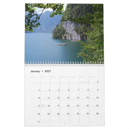 Beau calendrier de Berchtesgaden (Jan 2027)
