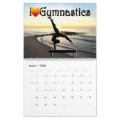 BEAU CALENDRIER DE GYMNASTICS INSPIRANT (Mar 2026)