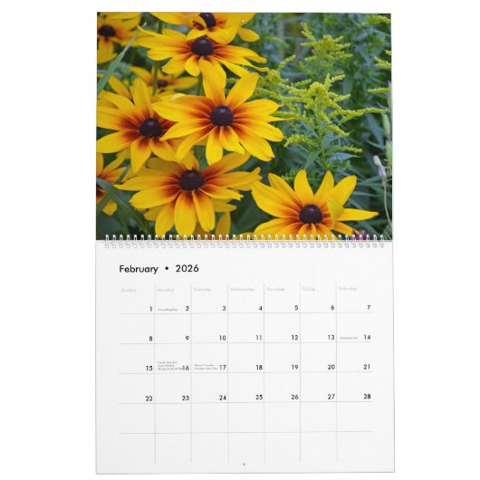 Beau calendrier de jardin (Feb 2026)