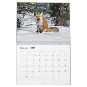Beau calendrier de la faune de Yellowstone (Feb 2027)
