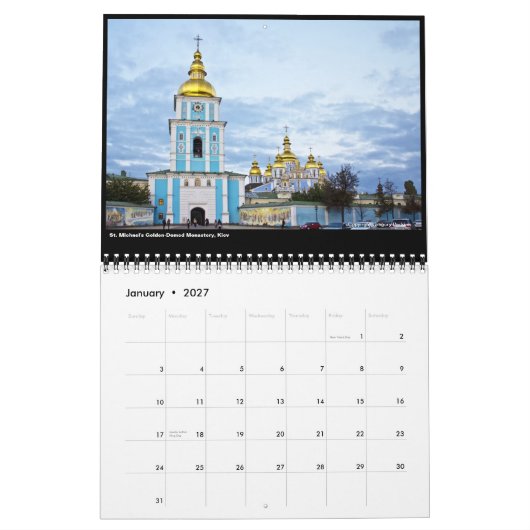 Beau calendrier de l'Ukraine 2013 (Jan 2027)