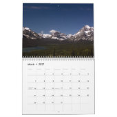 Beau calendrier de parc national de glacier (Mar 2027)