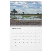 BEAU calendrier de taille moyenne du BOTSWANA (Feb 2027)