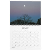 Beau calendrier de toile de la nature (Jan 2026)