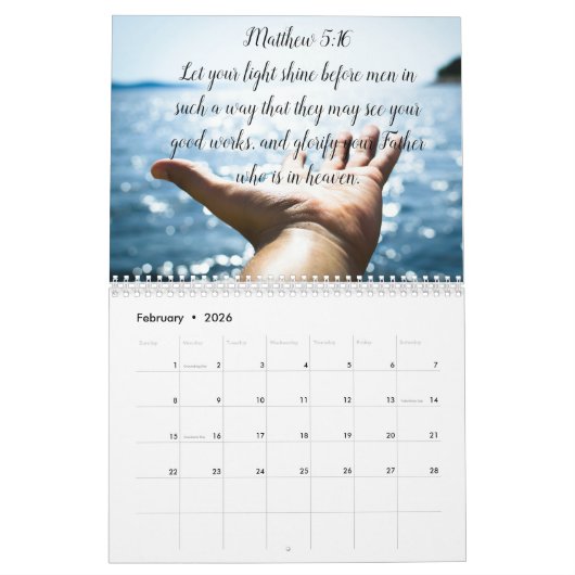 Beau calendrier des écritures d'aventure (Feb 2026)