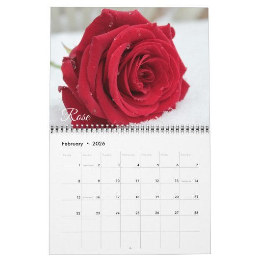 Beau Calendrier des fleurs (Feb 2026)