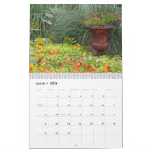 Beau calendrier d'impression de jardin (Mar 2026)