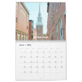 Beau calendrier du mur de Boston (Mar 2026)