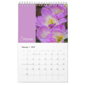 Beau Calendrier Fleur (Feb 2027)