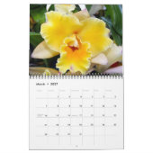 Beau calendrier Orchidées 2021 (Mar 2027)