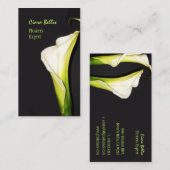 Beau calla carte de visite (Devant / Derrière)