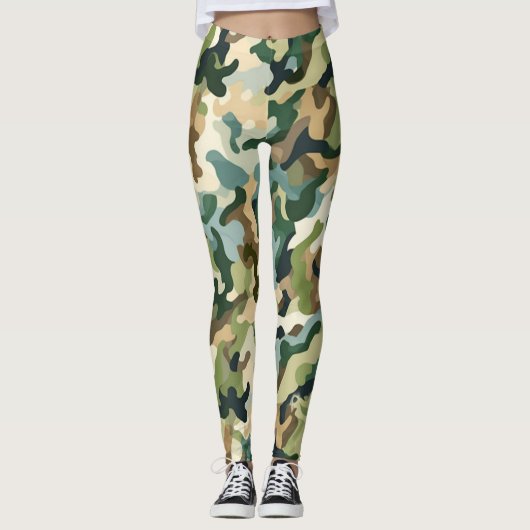 Beau camouflage Art Leggings (Devant)