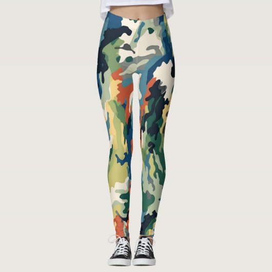 Beau camouflage Art Leggings (Devant)