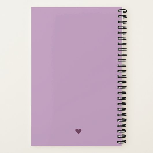 Beau Carnet de devis Inspirationnel Lavender (Verso)