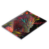 Beau Carnet de Dragon Floral (Côté gauche)